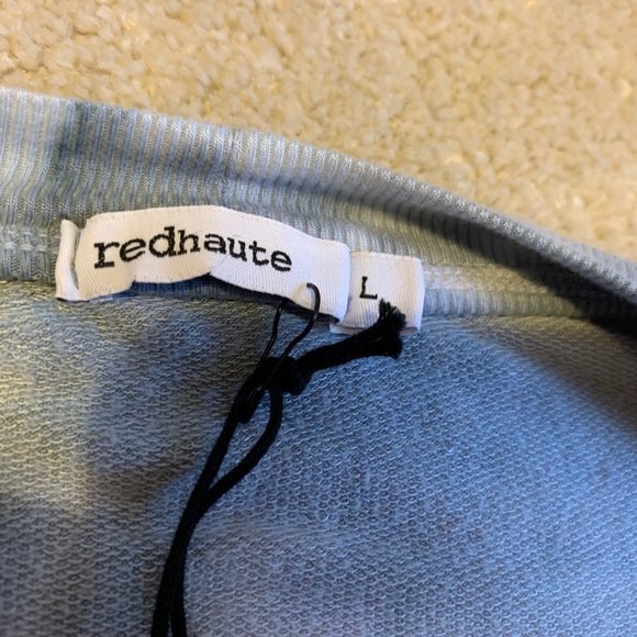 NWT Red Haute Tie Dye Slouchy Crew Neck Twist Tie Tee Shirt Size L - Picture 12 of 13